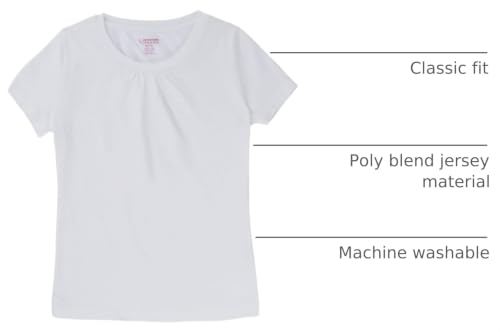 Image of French Toast Girls' Toddler Short Sleeve Crewneck Tee T-Shirt