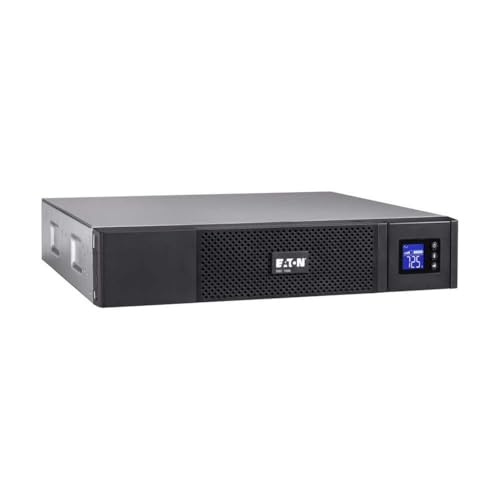 Eaton 5SC 1000 IEC USV Rack 2U - Line-Interactive Unterbrechungsfreie Stromversorgung - 1000VA (8 Ausgänge IEC-C13 10A, Shutdown-Software, AVR Spannungsregler, inkl. USB-Kabel) - Schwarz (5SC1000IR)