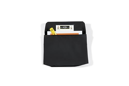 Image of Seat Sack Student Chair Storage Pocket - 17 inch, Single Pocket, Classroom Chair Organizer for Student Desks, Durable Over-the-Chair Storage, Ready-to-Use Name Tag Window, Black, 1-Pack