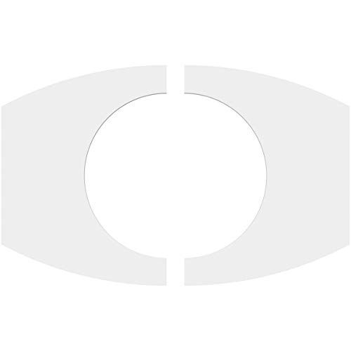 Image of Ekena Millwork CMP10X6KY2-05000 Kailey Architectural Grade PVC Contemporary, Two Piece Urethane Ceiling Medallions 10 inchW x 6 5 /8 inchH x 5 inchID x 5 1 /4 inchC x 1 inchP