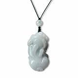 Collier pendentif dragon guerrier en jade vert clair naturel pour attirer la richesse, amulette de danse du lion pour la protection la paix