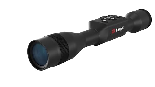 ATN X-Sight 5 Smart Day/Night Hunting Scope w/Ballistics Calc 4056x3040 Resolution Video Record Wi-Fi 14hrs+ Battery Power (3-15x)