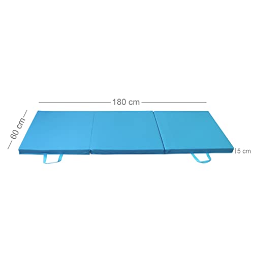 PRISP Tri Folding 180 cm Gymnastics & Exercise Mat for Home Gym, 180cm (6ft) Long, 60cm (2ft) Large, 5cm (2in) Thick - Tapis de Sol Pour Exercices, Fitness et Gymnastique by PRISP - Used condition - Image 6