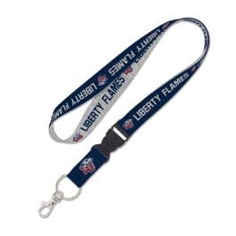 Lanière Liberty Flames bleue à boucle amovible pour le bureau et le sport