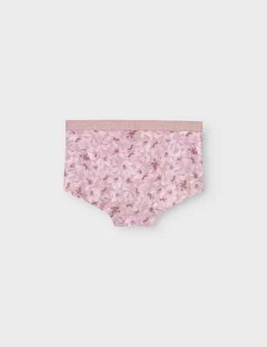 NAME IT Mädchen Nkfhipster 2p Mauve Flower Noos Boxershorts, Mauve Shadows, 122-128 EU