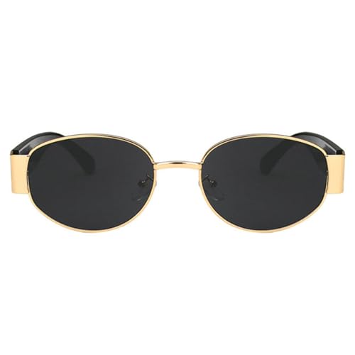 willochra Vintage Metal Oval Sunglasses For Women 2024 Gradient Elegant brown Sun Glasses Female Sexy Y2K Shades2