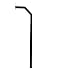 ALEKO LM108 Universal Mounting Post Gate Entry Gooseneck Keypad Stand 51 Inches Tall Black