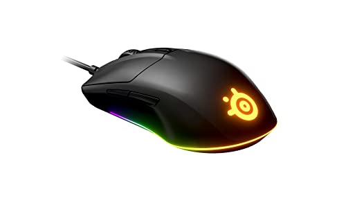 Steelseries Rival 3 - Raton Gaming Con Cable - Sensor Óptico Truemove Core de 8.500 Cpi - 6 Botones...