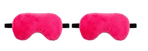 Image of Travelling Sleep Mask Light Blocking Sleeping Eye Mask With Elastic Strap For Deep Sleep, Travel, Meditation, Nap, Airplane And Office Rest Use Blind Fold For Comfortable Sleeping [Pink] (Pack Of 2)