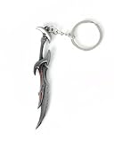 Mvaeizluex Metal Daedric Dagger Keychain, Alloy Sword pendant for Cosplay & Game fan