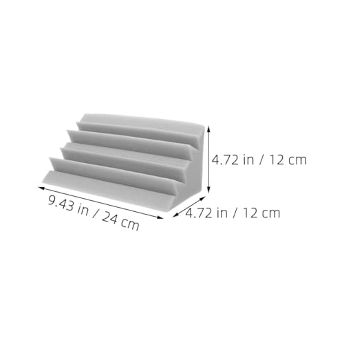 6pcs paneles trapeadores de graves retardantes de llama grises para aislamiento acústico, 12x12x24cm, para Ktv, estudio, teatro y sala de grabación miniatura 2