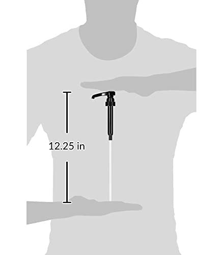 3-Pack Black Coffee Syrup Pumps, Fits 750ml 25.4oz Bottles, Coffee Syrup Dispenser for Coffee Bar