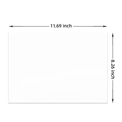 Livholic 100 Sheets White Card Stock Printer Paper 250gsm 92lb Cover Blank Thick Cardstock Paper for Inviations Card Making,DIY Craft