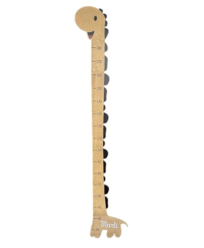 Little_Dreams_ Tabla de Crecimiento Infantil Madera NOMBRE PERSONALIZABLE JIRAFA,Medidor infantil personalizado. Regla para Gráfica de Altura Colgar en la Pared para niños y niñas.