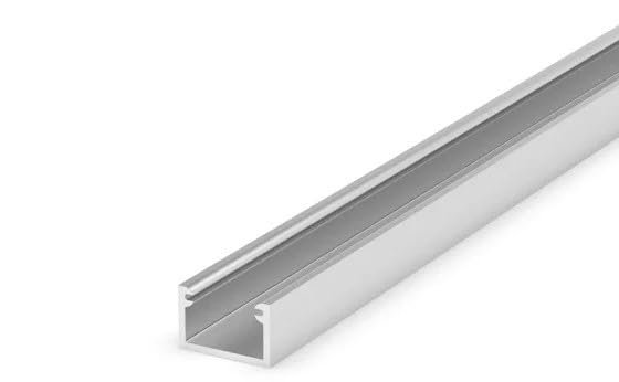 P4-2 LED Micro Profile 2 Metre | 11mm x 7mm | Anodized Silver Aluminium | for LED Strips up to 8mm | IP20