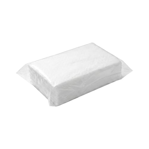 Disposable Dry Dusting Sheets for Flat Mop, 13x20 Inch Polyester Refill Pads for Hardwood & Tile Floor Cleaning (White)
