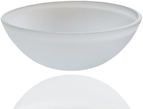 LIGHTACCENTS White Glass Lamp Shade Replacement for Floor Lamp - Lamp Shade for Floor Lamps - Glass Lamp Shade - Floor Lamp Shade - Light Fixture Replacement Glass (White)