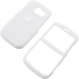 White Rubberized Hard Faceplate Cover Phone Case for Pantech Link P7040 P7040P 7040