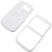 White Rubberized Hard Faceplate Cover Phone Case for Pantech Link P7040 P7040P 7040
