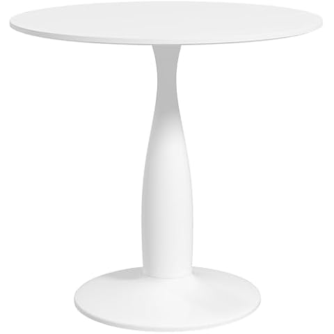 HOMCOM Modern Round Dining Table for 2 Cover