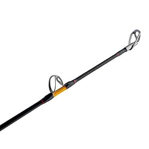 Ugly Stik Bigwater Conventional Fishing Rod, Black/Red/Yellow, 7' - Medium Heavy - 30-50Lb - 1Pc #TOP5