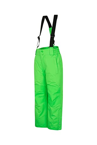 Mountain Warehouse Raptor Calça de esqui infantil para neve - Suspensórios destacáveis, Verde, 2T-3T