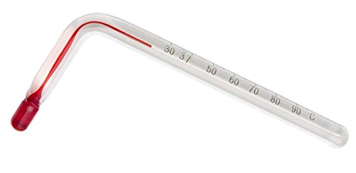 Bel-Art H-B Instruments Angled Thermometer, 25 to 95 - BEL