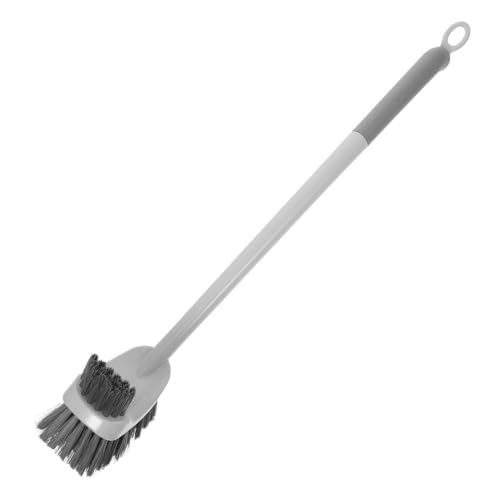 DOITOOL Cepillo WC de Mango Antideslizante con Cerdas Curvas para Limpieza Profunda Baño Accesorio Versátil para Inodoros y Rincones Difíciles