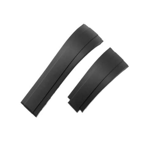 Bracelet montre caoutchouc 20mm noir étanche compatible montre RX