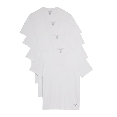 Nautica Men's 4-Pack Cotton Limited Edition V-Neck T-Shirts