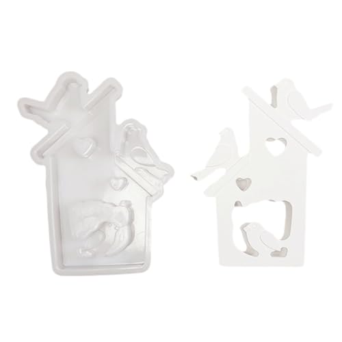 YiQinzcxg Moldes de silicona para decoración hechos a mano, moldes de resina epoxi, pajarera, pavimento, moldes de fundición