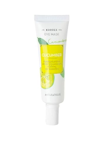 KORRES Cucumber Anti-atigue Eye Mask Beauty Shot, odświeżająca maska na oczy przeciw zmęczeniu, odpowiednia dla wegan, 8 ml