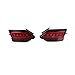 Compatible for Toyota RAV4 RAV 4 2013 2014 2015(Red Cover) Car Rear Bumper Light Warming Turn Signal Reflector Lamp Brake Light Fog Lamp