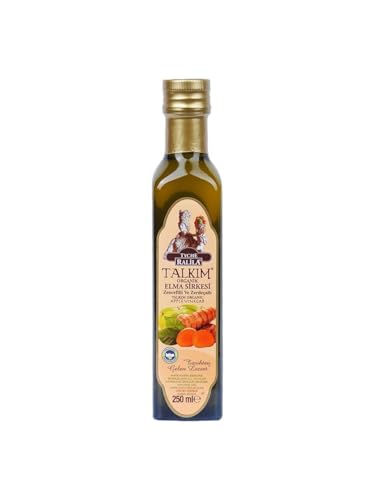 Organik Talkım Elma Sirkesi Zencefilli Zerdeçallı 250 ML