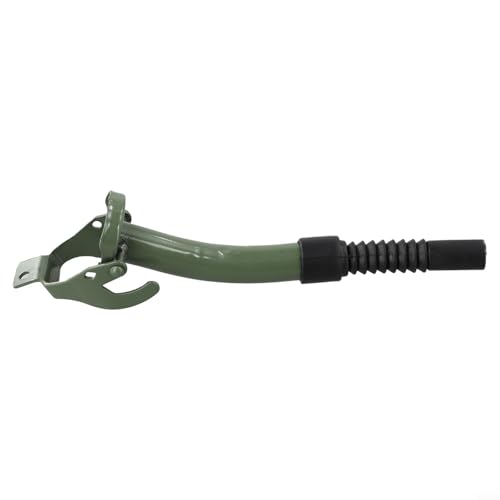 Boquilla de metal para bidón, boquilla de combustible flexible con construcción de acero duradero y sello de fugas para tanques de 5, 10, 20 litros