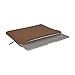 RAINYEAR 11 Inch Laptop Sleeve Soft PU Leather Case Protective Water Resistant Zipper Cover Padded Carrying Bag Compatible with 11.6 MacBook Air Surface for 11" Chromebook Notebook Computer(Brown)