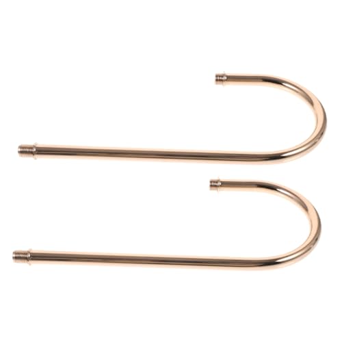 Image of 2pcs Lamp Tube Threaded Curved Lamp Rod For Table Lamp Accessory Pendant DIY Lights Pipe Lamp Replacement Parts For Wall Lamp Arm Rod Lighting Fixture Downrods And Stems