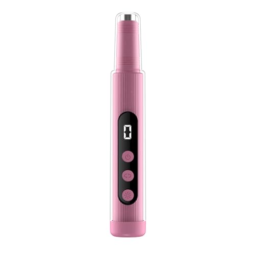 Cordless Electric Nail Drill with UV Light – Portable Rechargeable Nail Drill Machine Kit for Acrylic, Gel & Dip Powder Nails, Lightweight Handheld, Pink Color