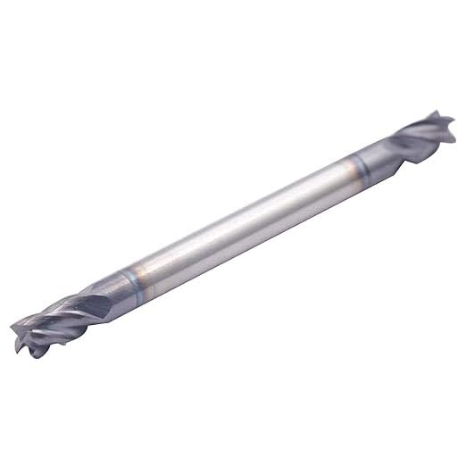 Image of 5Pcs 3 /16 inch 4 Flute Solid Carbide Square End Mill, Double End, AlTiN Coated | 35 Degree Helix, 3 /16 inch Cutting Diameter, 3 /16 inch Shank Diameter, 3 /8 inch Length of Cut, 2-1 /2 inch Overall Length