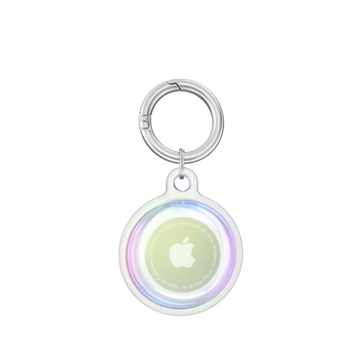 Airtag�P�[�X �L�[�`�F���t�� �G�A�^�O�P�[�X�L�[�����O�t��Appl-e Airtag�J�o�[�S�ʕی�G�A�^�O�J�o�[�J���t�� For Air tag�P�[�X TPU�ϋv���y�������g���b�J�[�G�A�^�O�L�[�z���_�[�y�b�g��L�b�Y��ו������h�~ (�J���t���N���A)