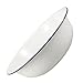 Luxshiny Bacinella Smalto Bianco Per Pediluvio Vasca Portatile Per Relax e Benessere Dei Piedi Design Elegante e Retro Perfetta Per Casa e Spa immagine