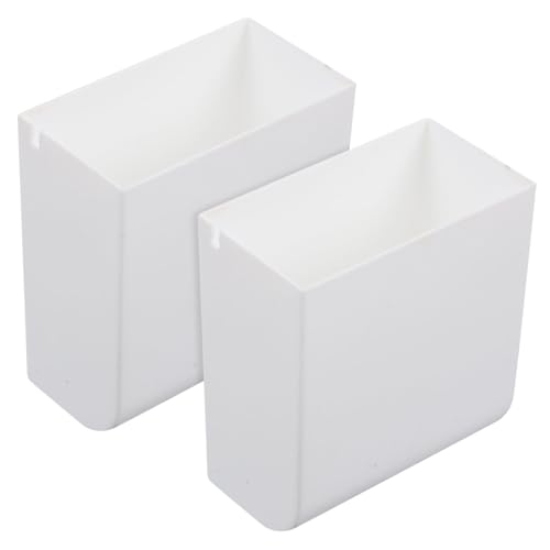 CONGARTENO 2 piezas Caja Organizadora de Pared Soporte para Teléfono y Portalápices Montaje Adhesivo para Oficina y Hogar Almacenamiento Compacto y Ordenado