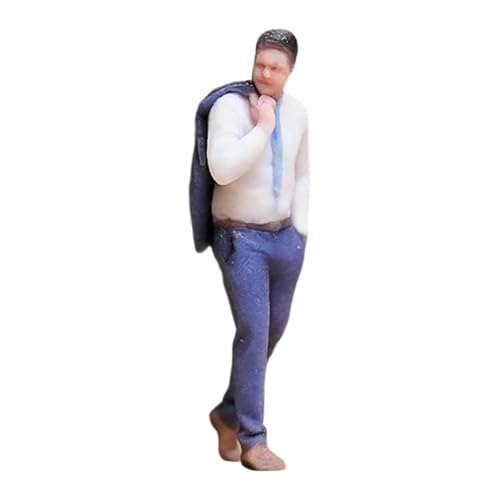 F Fityle Figura Masculina en Miniatura de Resina a Escala 1:64, Figura de en Miniatura Pintada para, Accesorios de fotografía y