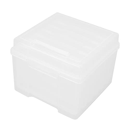 KONTONTY 1 Set Boxes Photo Storage Box Postcard Case Photo Storage Case Photo Craft Organizer Certificate Case Photo and Craft Keeper Photo Container Photo Storage Container Plastic