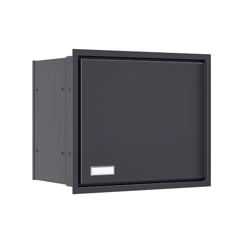 Boîte aux lettres encastrable Stockholm anthracite Bravios, Boite a Colis