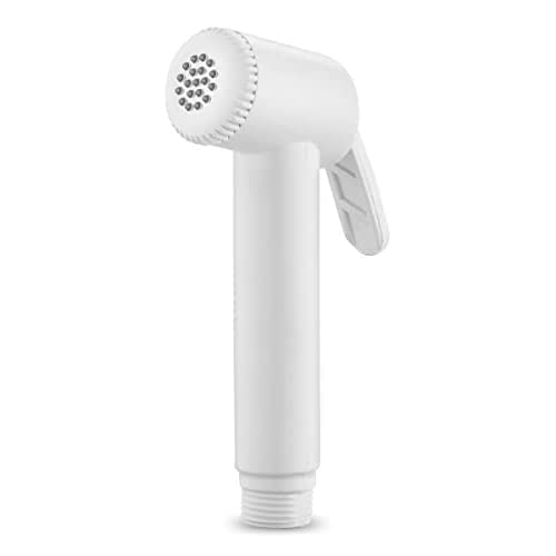 Ruhe Plain White Jet Spray Health Faucet | ABS Plain White Health Faucet | (Without Shower Tube & Hook) | Jet Spray for Toilet