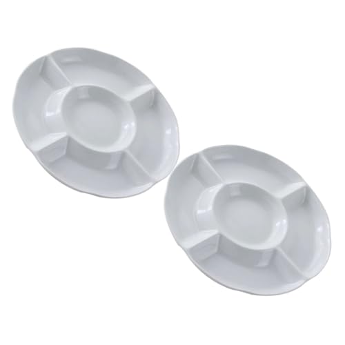 MUCKLILY Divided Snack Tray Multi-grid Food Serving Plate Storage Plate Serving Platter Perfect for Entertaining Birthday Wedding Christmas