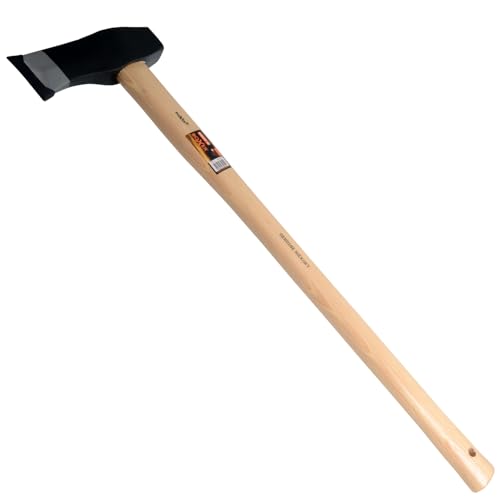 Boxer® Spaltaxt 800 mm | Axtkopf 2,5 kg aus Kohlenstoffstahl | Axtstiel aus amerikanischem Hickoryholz | Keilform zum Holzspalten | Gesamtgewicht 3,0 kg