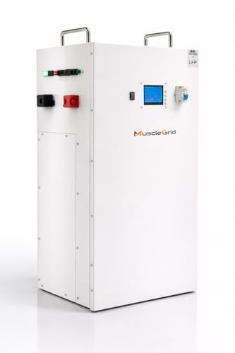 Image of MuscleGrid 48V 100Ah LiFePO4 Battery (15 Cells) with Smart BMS & Active Balancer | RS485 & CAN Communication | 50 Years Life | 5 Year Warranty
