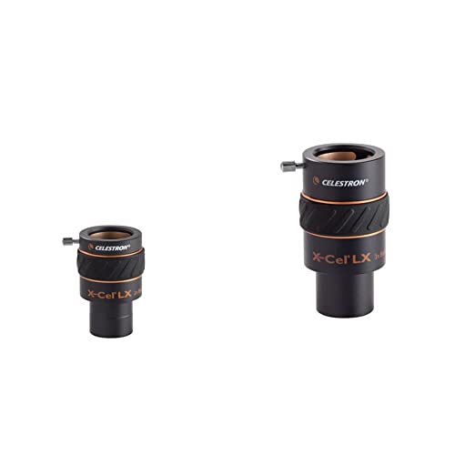 Celestron 93529 X-Cel LX 1.25-Inch 2X Barlow Lens (Black) & 93428 X-Cel LX 1.25-Inch 3X Barlow Lens (Black) - image 1